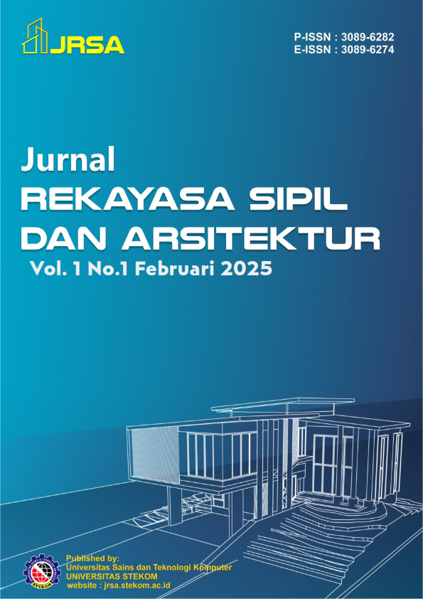 					View Vol. 1 No. 1 (2025): Journal Rekayasa Sipil dan Arsitektur
				
